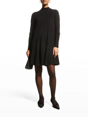 NWOT Rebecca Taylor Black Trapeze Dress Size S